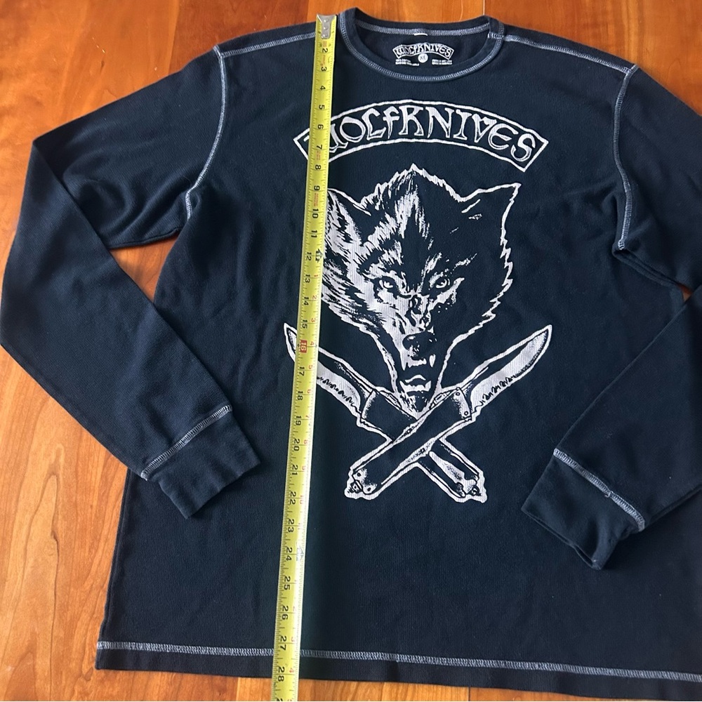 5/$25 Sale Jason Ellis Wolfknives thermal long sleeve shirt Size XL - Picture 3 of 6